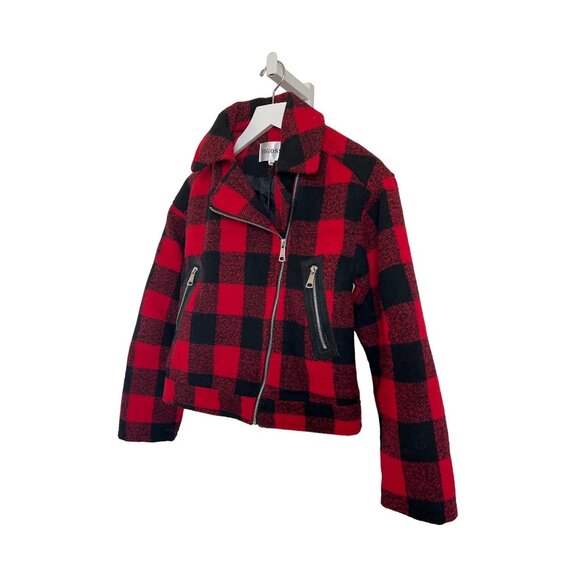 Vigoss Red Buffalo Check Moto Jacket - Picture 4 of 6
